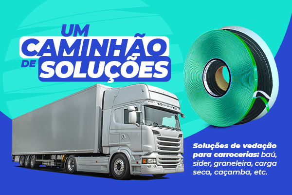 Tipos de Fita Dupla Face e Espumas de Vedação para Caminhões