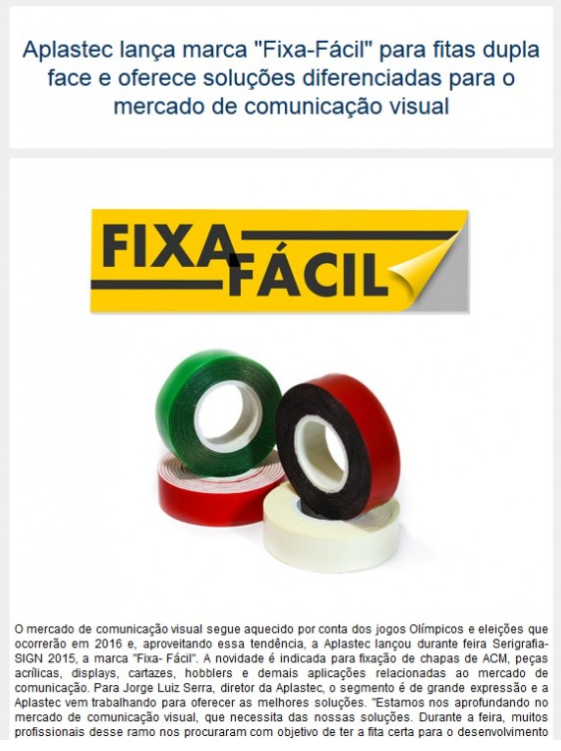 Aplastec no Jornal de Plásticos Aplastec no Jornal de Plásticos